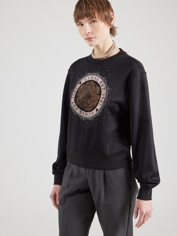 GUESS Bluzka sportowa 'PEONY' w kolorze czarny: przód