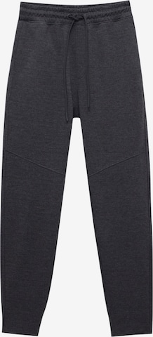 Pull&Bear Tapered Broek in Grijs: voorkant