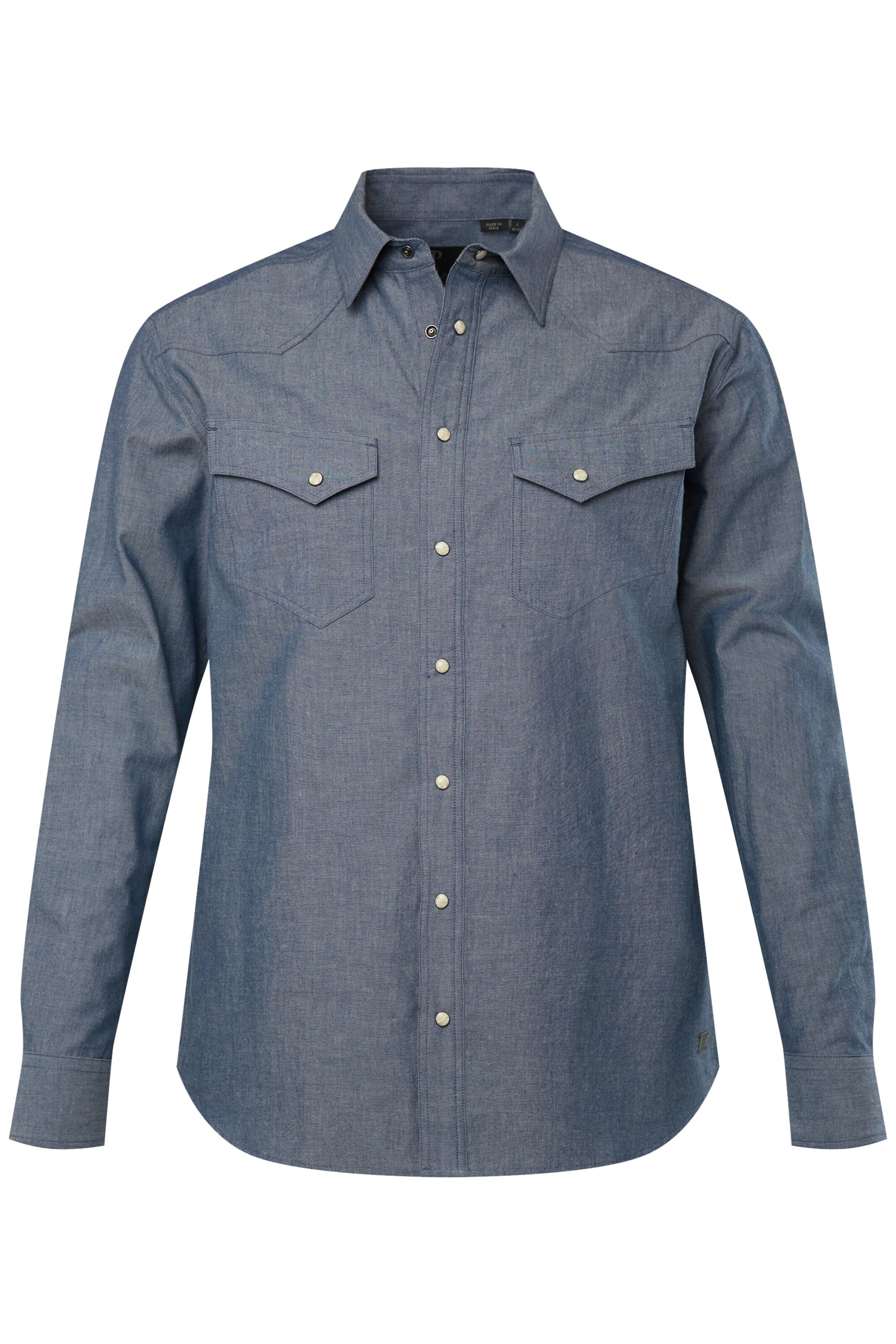 JP1880 Hemd in Blau: Vorderseite