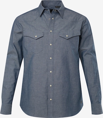 JP1880 Regular fit Overhemd in Blauw: voorkant