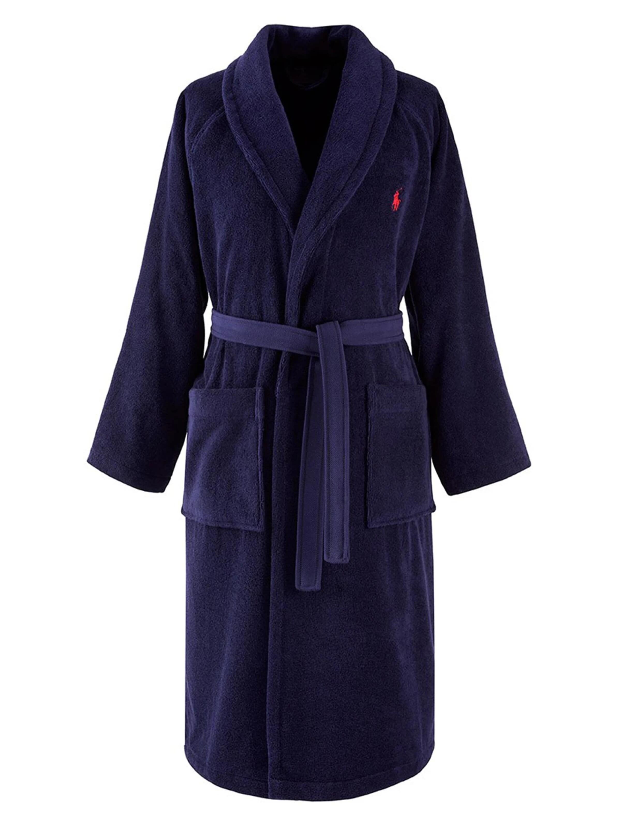 Ralph Lauren Home Bademantel lang 'POLOPLAYER'‌‌‌‌ in Lila: Vorderseite