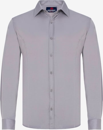 CIPO & BAXX Slim fit Overhemd in Grijs: voorkant