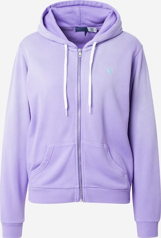 Veste de survêtement Polo Ralph Lauren en violet : devant