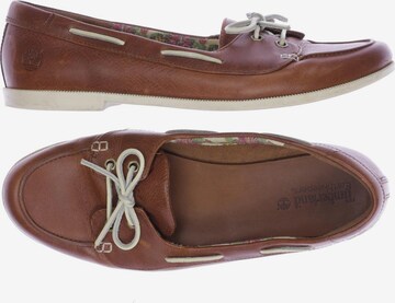TIMBERLAND Flats & Loafers in 41 in Brown: front