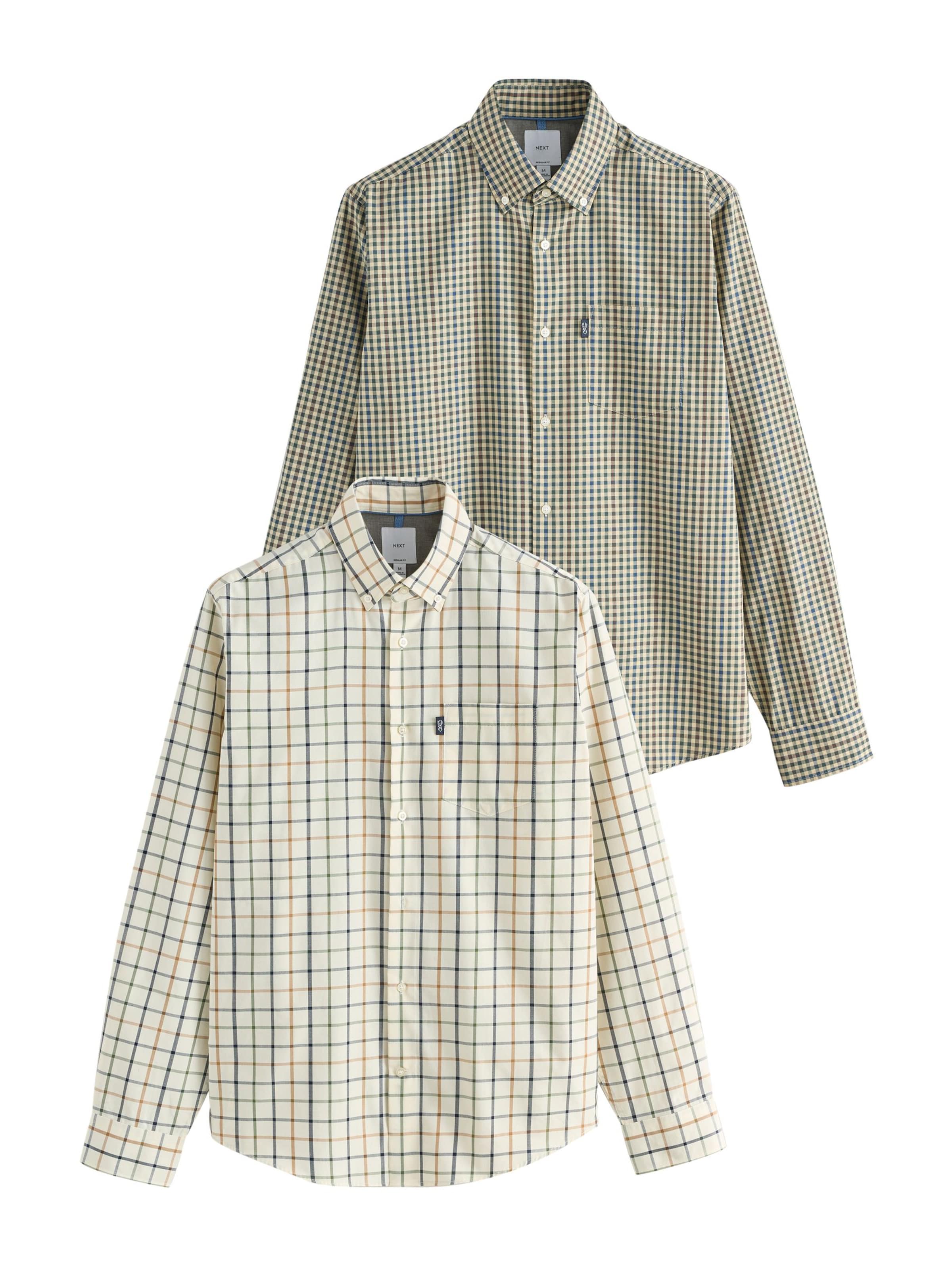 Next Regularny krój Koszula w kolorze zielony: przód