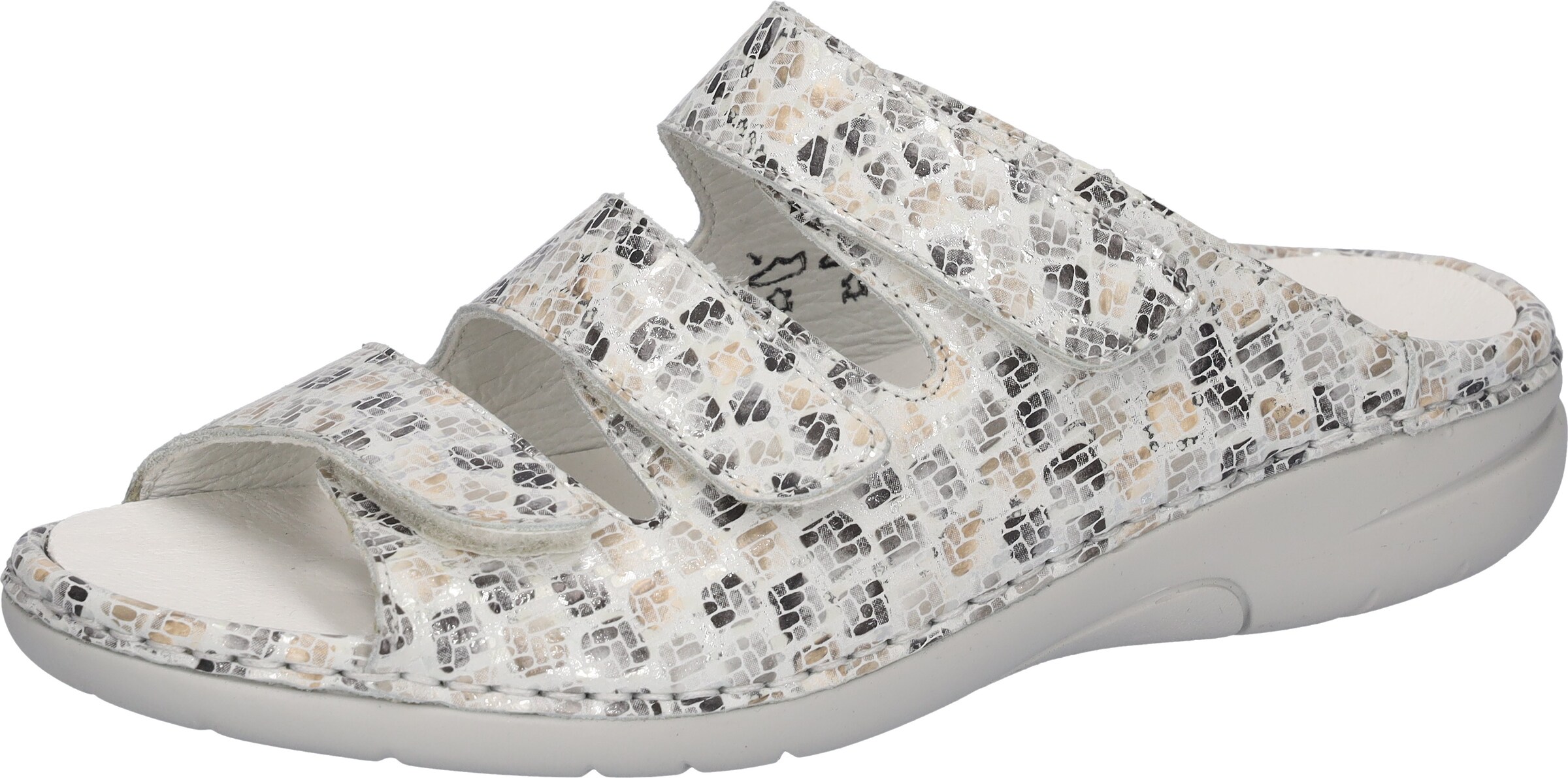 WALDLÄUFER Mules in White: front