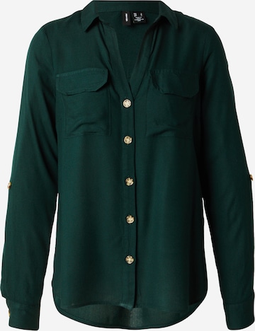 VERO MODA Blus 'VMBumpy' i grön: framsida