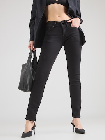 G-STAR Слим Джинсы 'Midge' в Черный: спереди