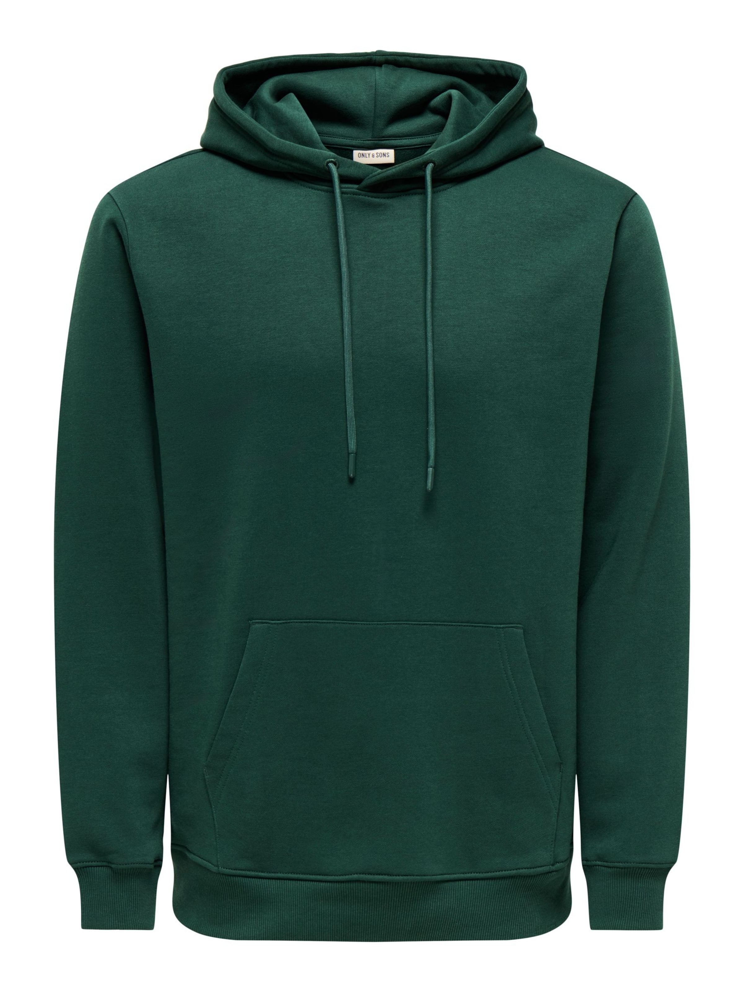 Only & Sons Sweatshirt 'ONSConnor' in L in de kleur Smaragd, Productweergave
