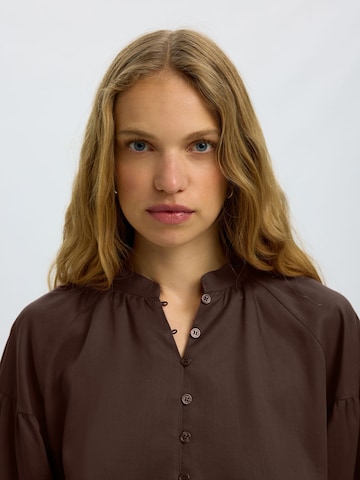 SELECTED - Blusa 'SLWDONNA' en marrón