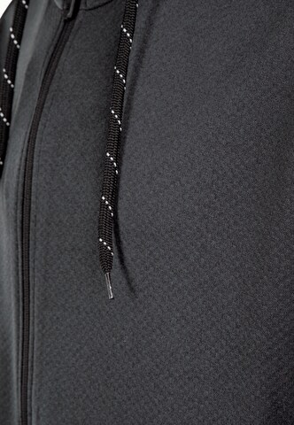 ENDURANCE Athletic Zip-Up Hoodie 'Dereff' in Black