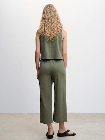 MANGO Zvonové kalhoty Kalhoty 'CINTIA' – zelená