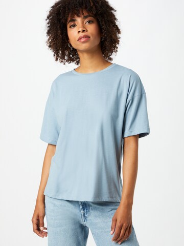VILA Oversize t-shirt 'DREAMERS' i blå: framsida