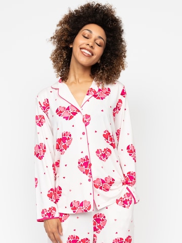 Cyberjammies Slaapshirt 'Aria' in Wit: voorkant