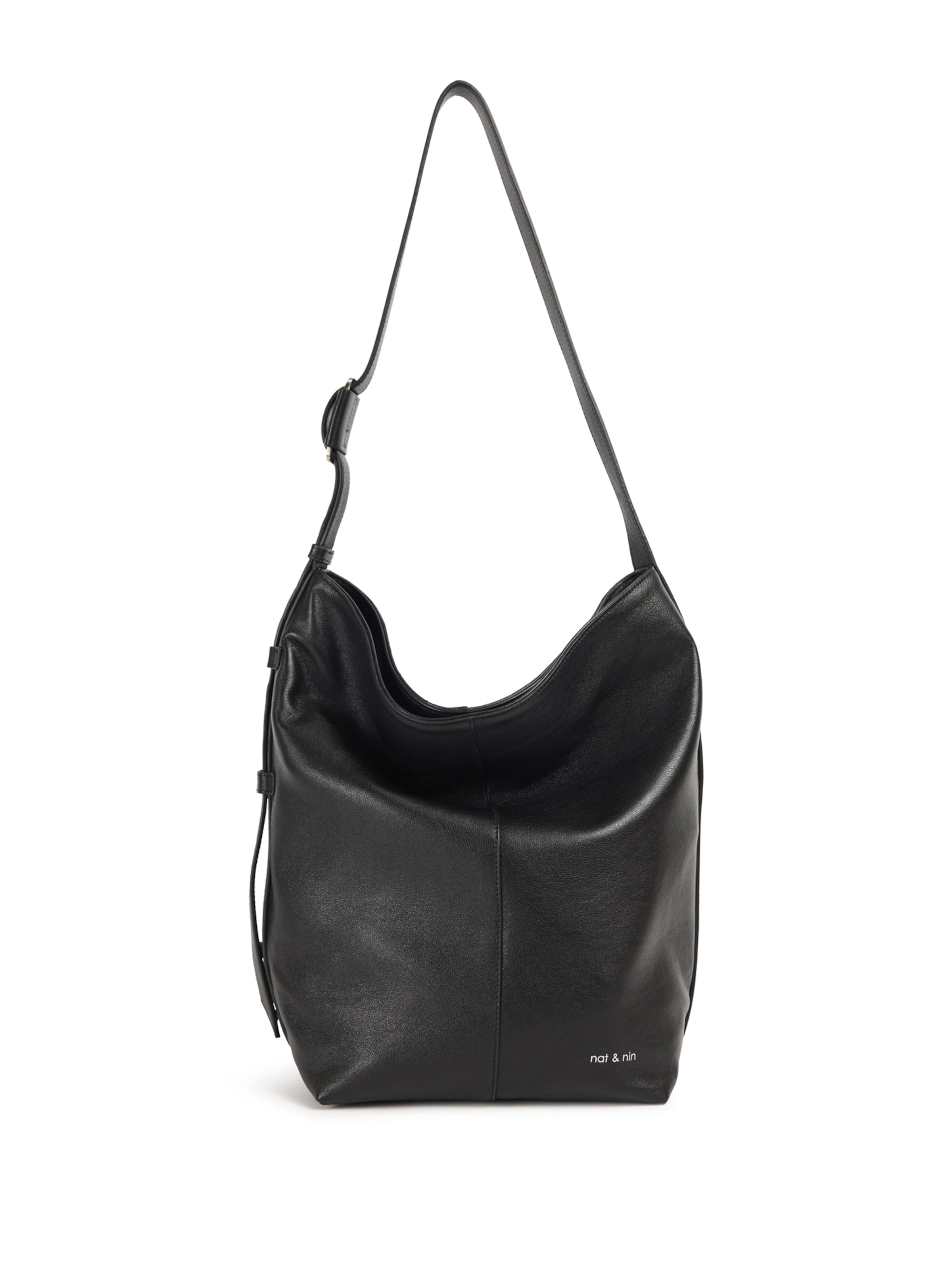Nat&Nin Skuldertaske 'NOUR' i sort: forside