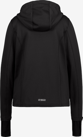 Ulla Popken Zip-Up Hoodie 'Hyprar' in Black