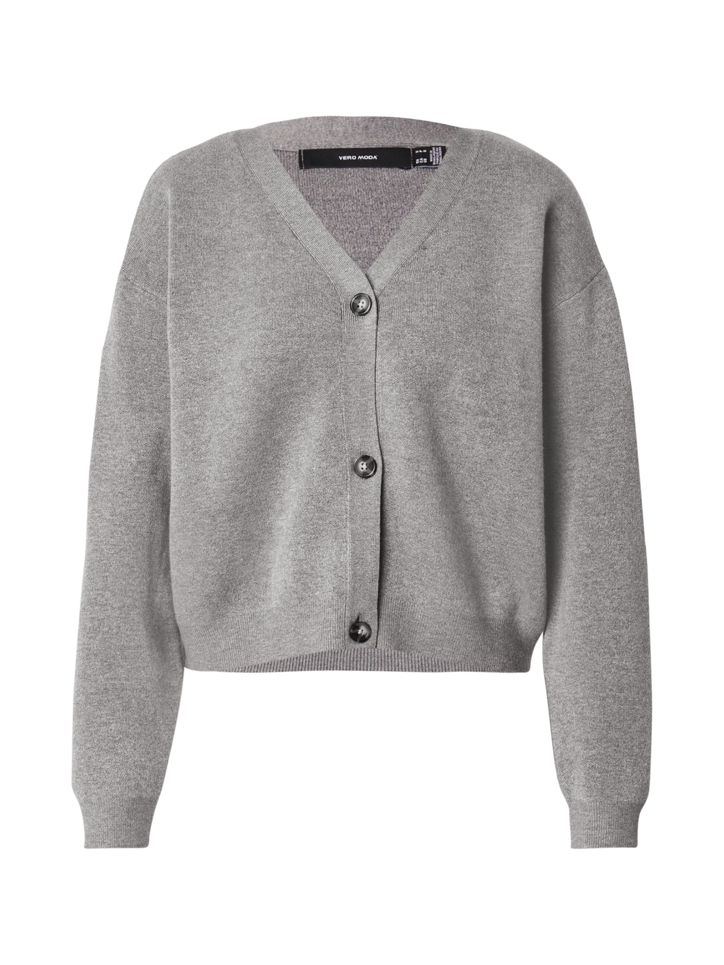 VERO MODA Knit Cardigan 'VMSABA' in mottled grey, Item view