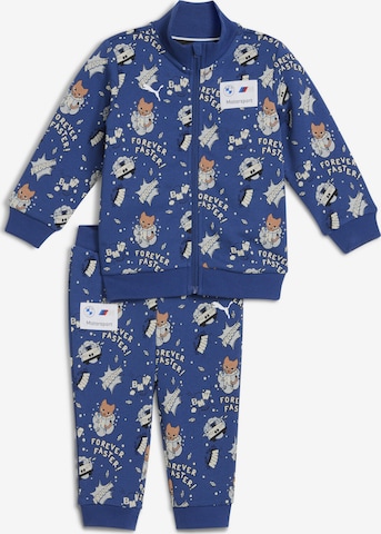 PUMA Trainingsanzug 'BMW M Motorsport' in Blau: Vorderseite