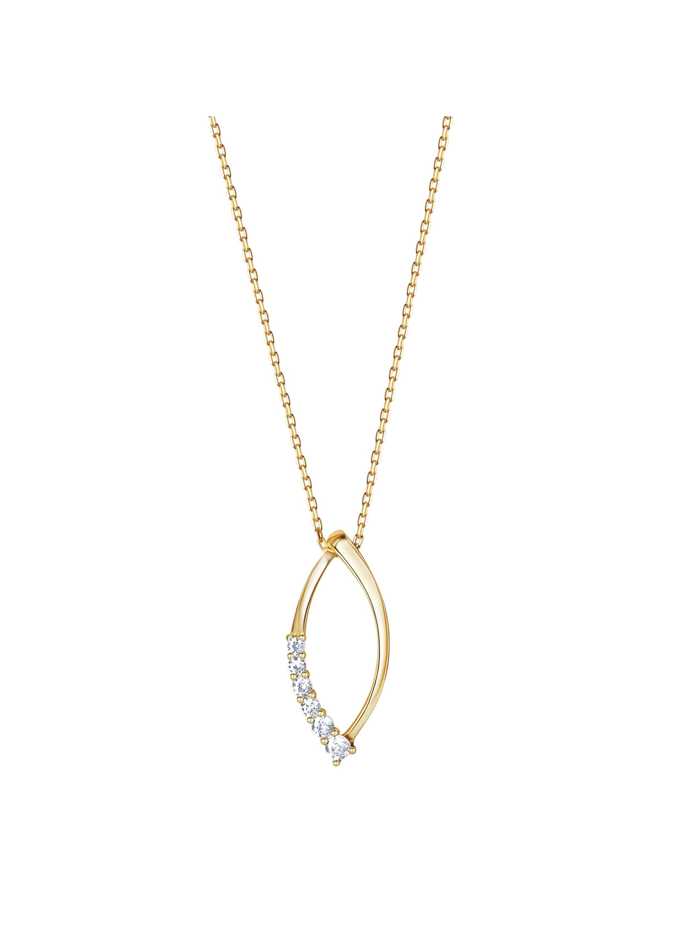 Chaîne Fascination by Ellen K. en or : devant