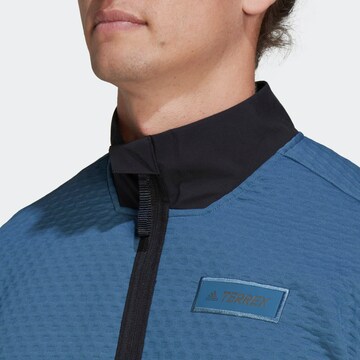 Veste en polaire fonctionnelle ADIDAS TERREX en bleu