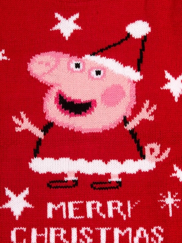 Peppa Pig Sweater 'Weihnachtspullover Peppa Wutz' in Red