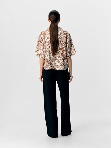 OBJECT Bluse 'OBJLydia' i brun