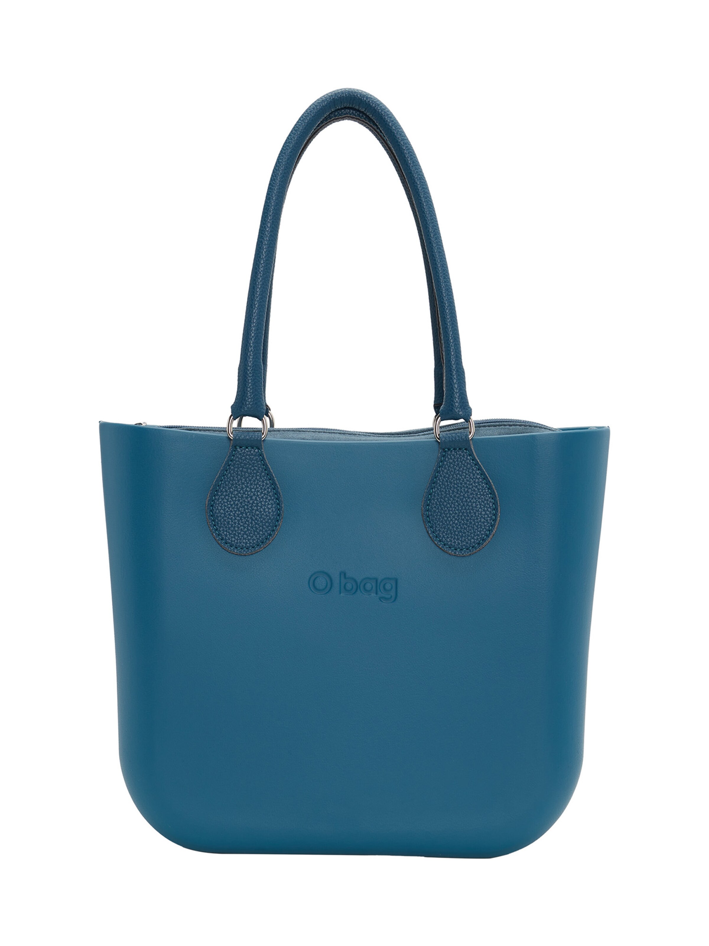 O bag Handtasche in Blau: Vorderseite