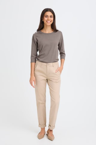 Fransa Regular Hose 'CATJA' in Beige