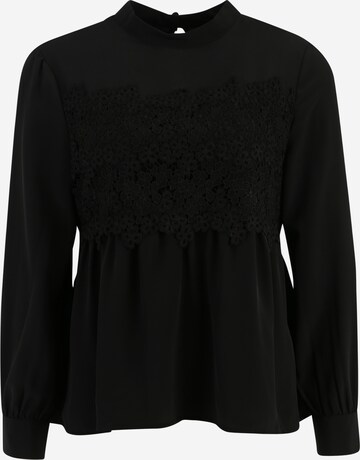 Pieces Petite Blouse 'KAMILLA' in Black: front