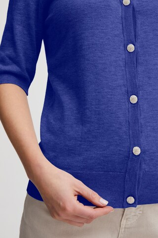 PULZ Jeans Knit Cardigan 'Pzsara' in Blue