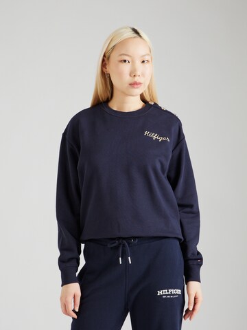 TOMMY HILFIGER Sweatshirt in Blauw: voorkant