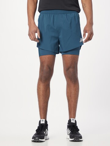 ADIDAS PERFORMANCE Обычный Спортивные штаны 'Designed 4' в Синий: спереди