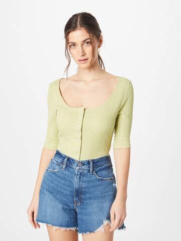 LEVI'S ® Shirt 'Dry Goods Pointelle Top' in Geel: voorkant