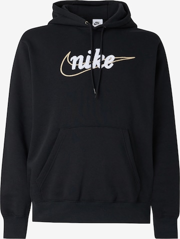Nike Sportswear Sweatshirt 'Club' i svart: framsida