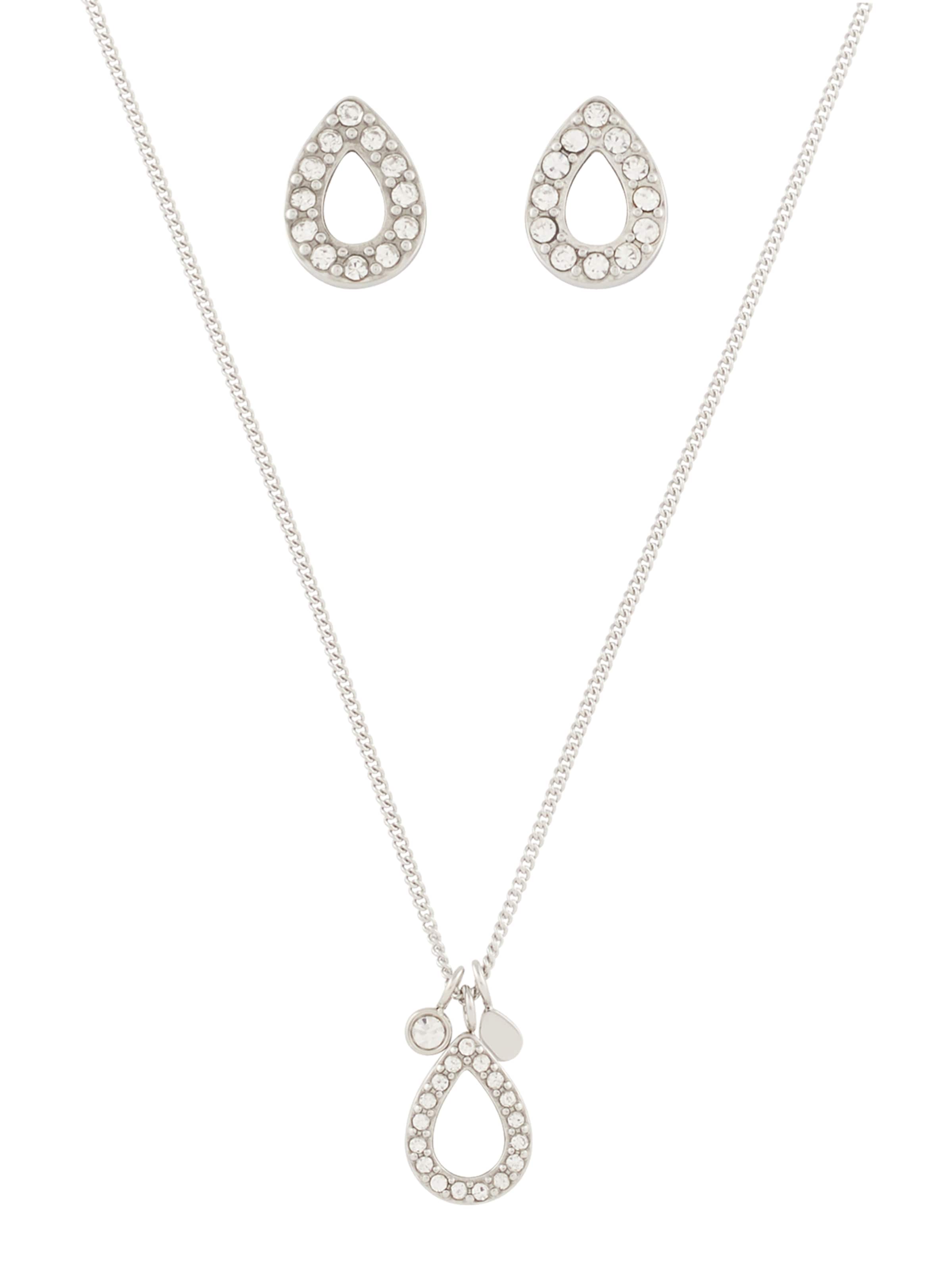 FOSSIL Schmuckset in Silber: Vorderseite