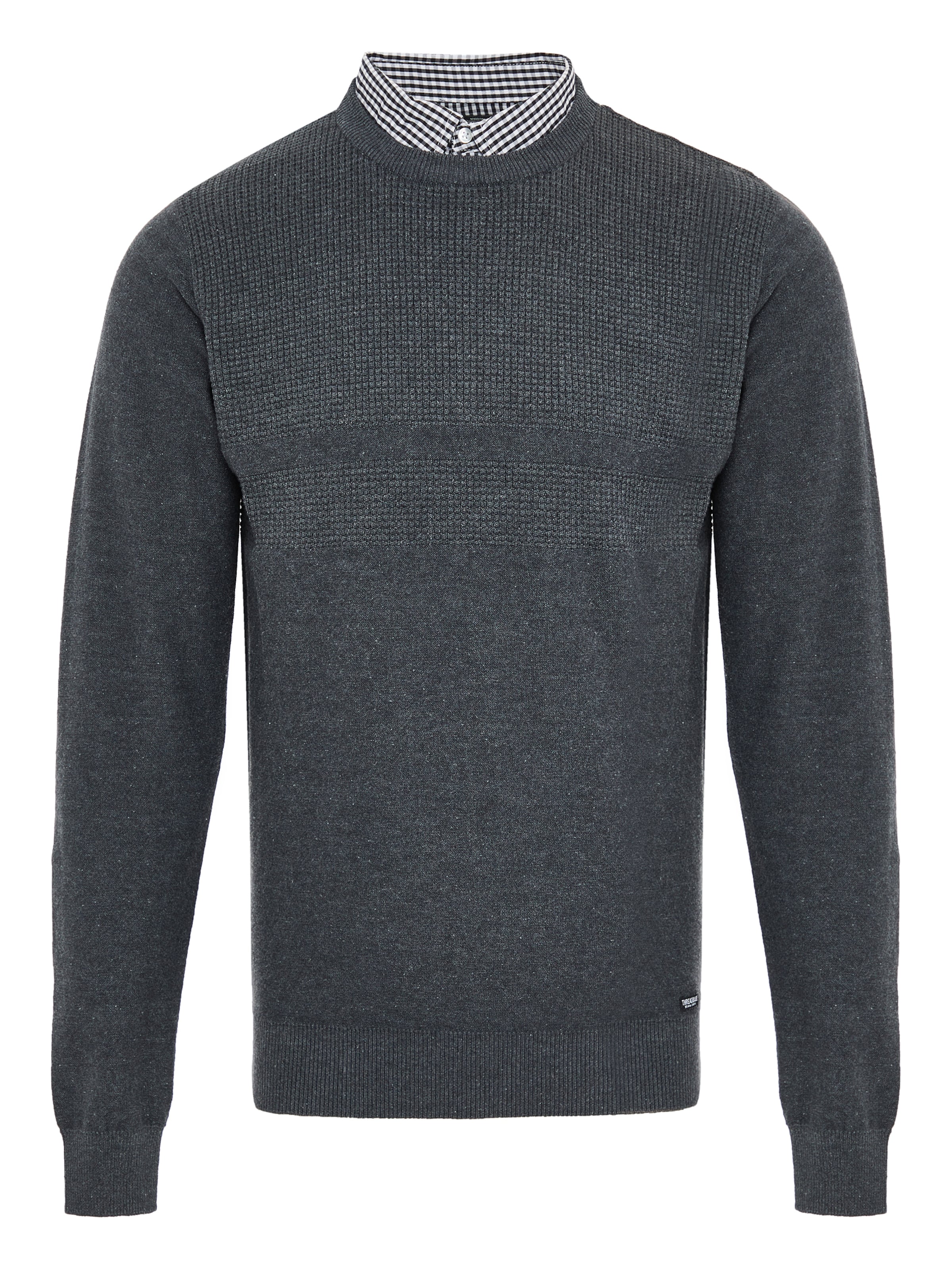Threadbare Pullover 'Andy' in Grau: Vorderseite