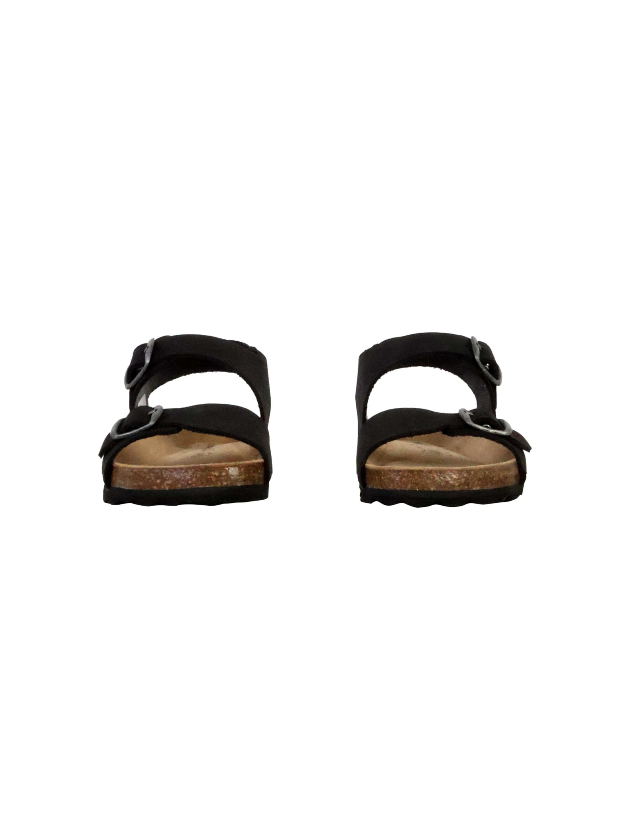 Chaussure basse 'Leder-Pantoletten für Kinder' The Divine Factory en noir