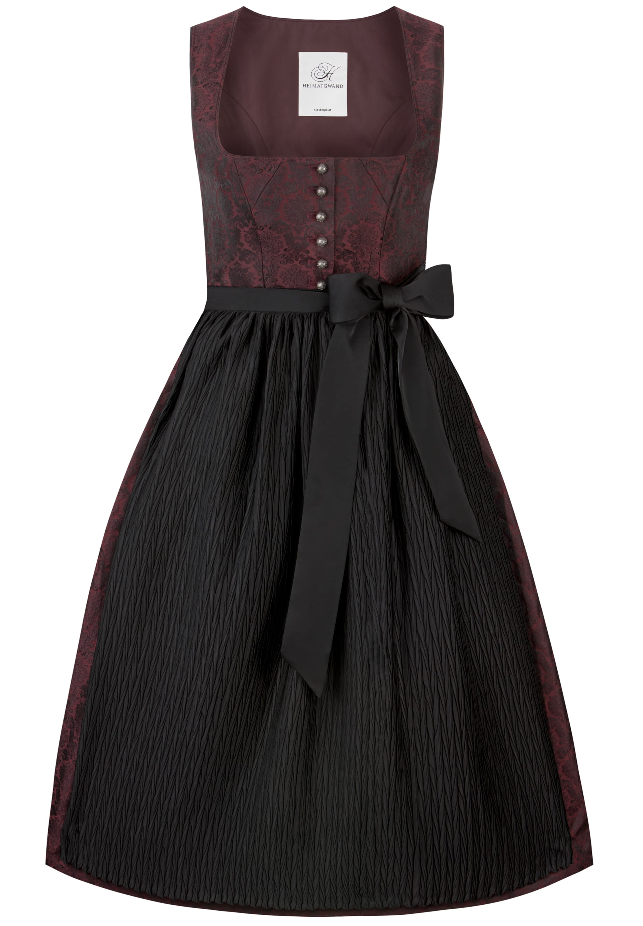 STOCKERPOINT Dirndl 'Ronja' in 32 in Burgundy / Black, Item view