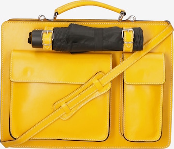 Gave Lux Document Bag in Yellow: front