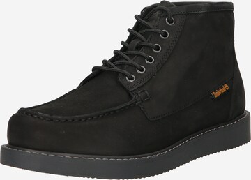 TIMBERLAND מגפי שרוכים 'Newmarket II' בשחור: מלפנים