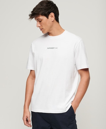 Superdry Majica | bela barva: sprednja stran