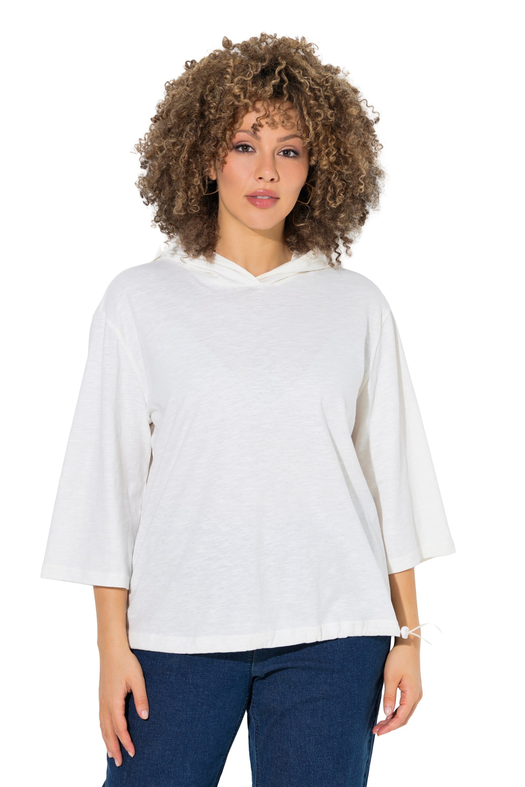 Ulla Popken Shirt in Wit: voorkant