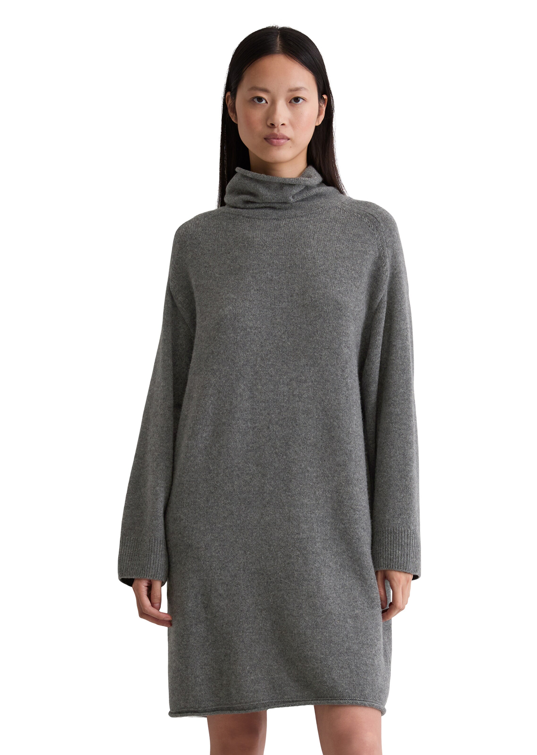 Marc O'Polo Gebreide jurk in Grijs: voorkant