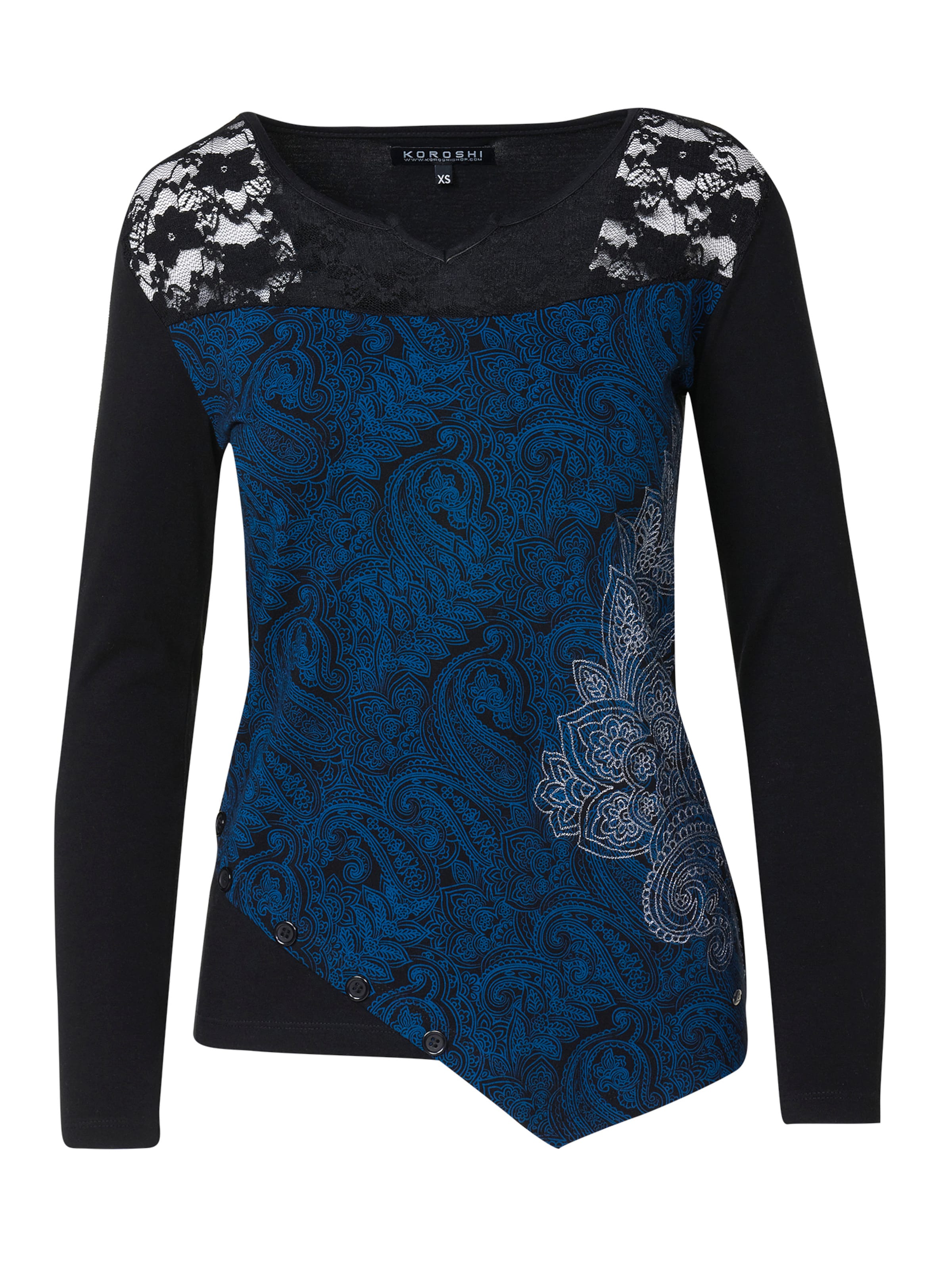 KOROSHI Majica | modra barva: sprednja stran