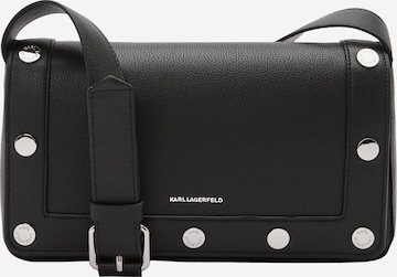 Karl Lagerfeld Olkalaukku 'Rocky Marais' värissä musta: etupuoli