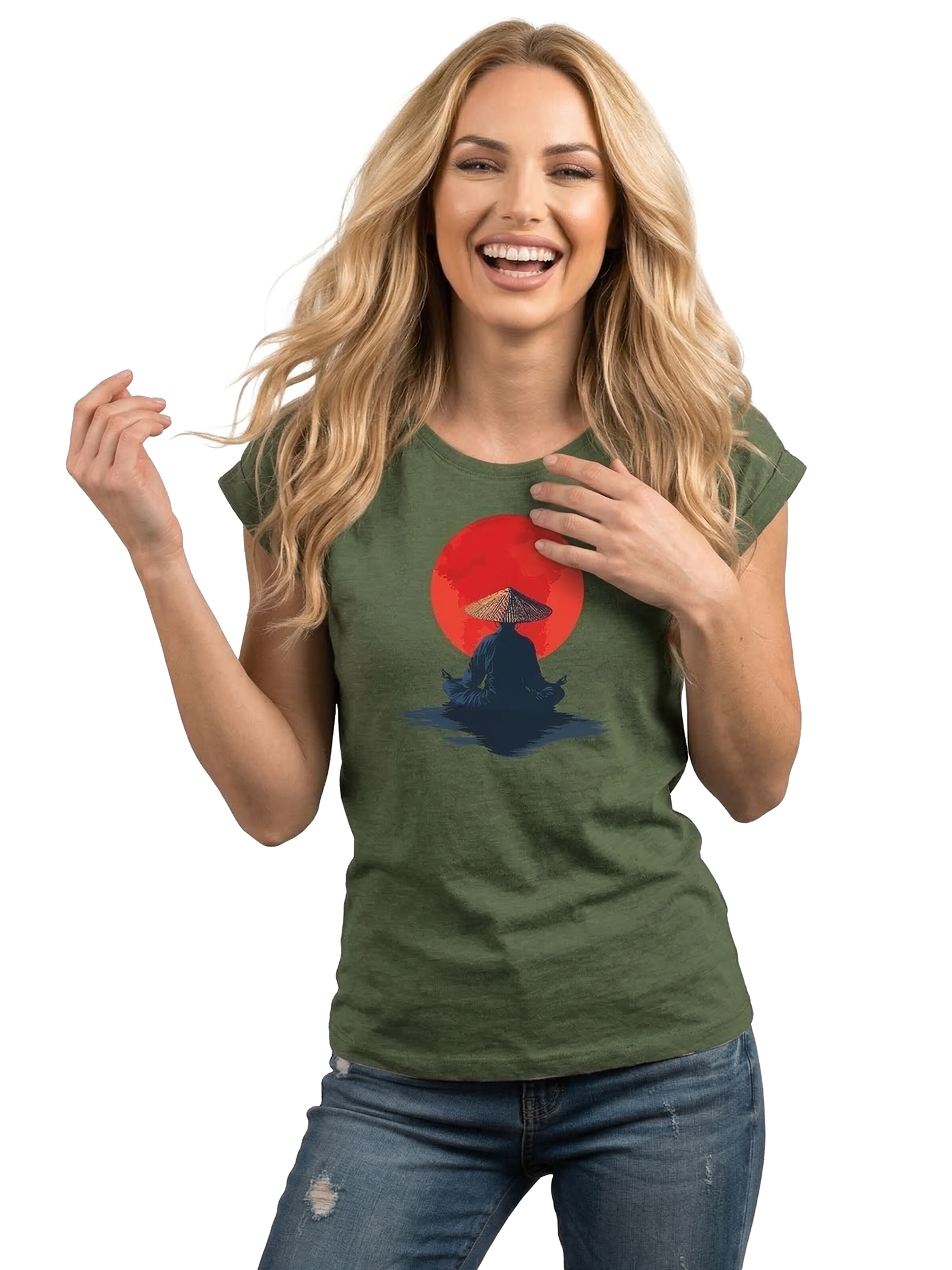 MAKAYA Shirt 'Monk' in Green