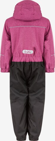 Graffiti Regenanzug 'Jupiter Melange Coverall W-PRO' in Pink