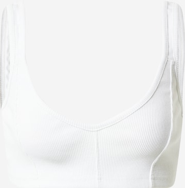 Nasty Gal Top in White: front
