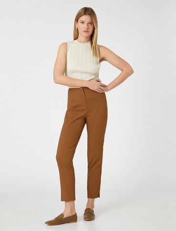 Koton Slimfit Broek in Bruin