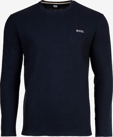 Maglietta di BOSS in blu: frontale